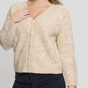 Guess Amelia Pointelle Cardigan